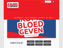 Tablet Screenshot of bloedserieus.be
